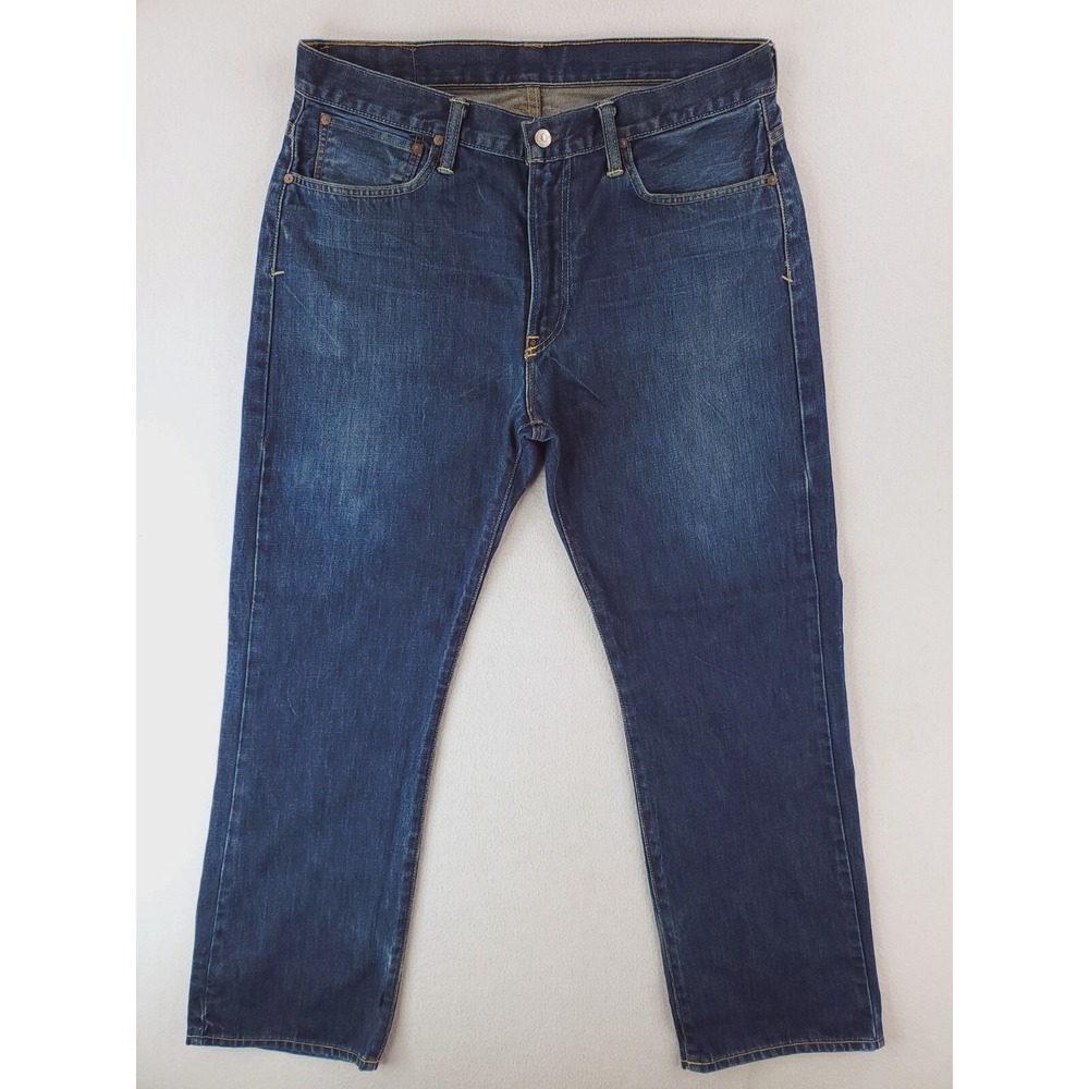 Polo Ralph Lauren Jeans Mens 35x30 Blue 67 Vintage Straight Dark Wash Denim Pant